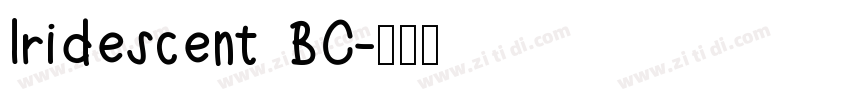 Iridescent BC字体转换